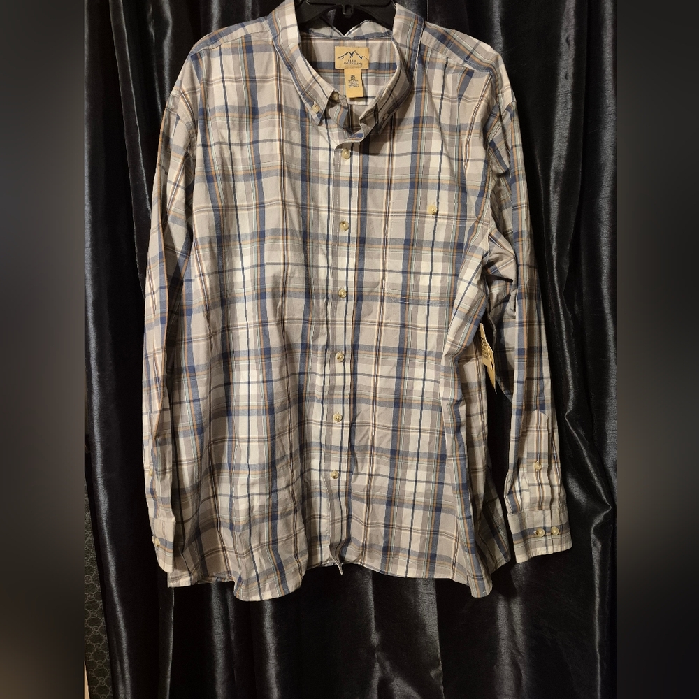 NEW - Mens Beige Grey and Blue 2XL